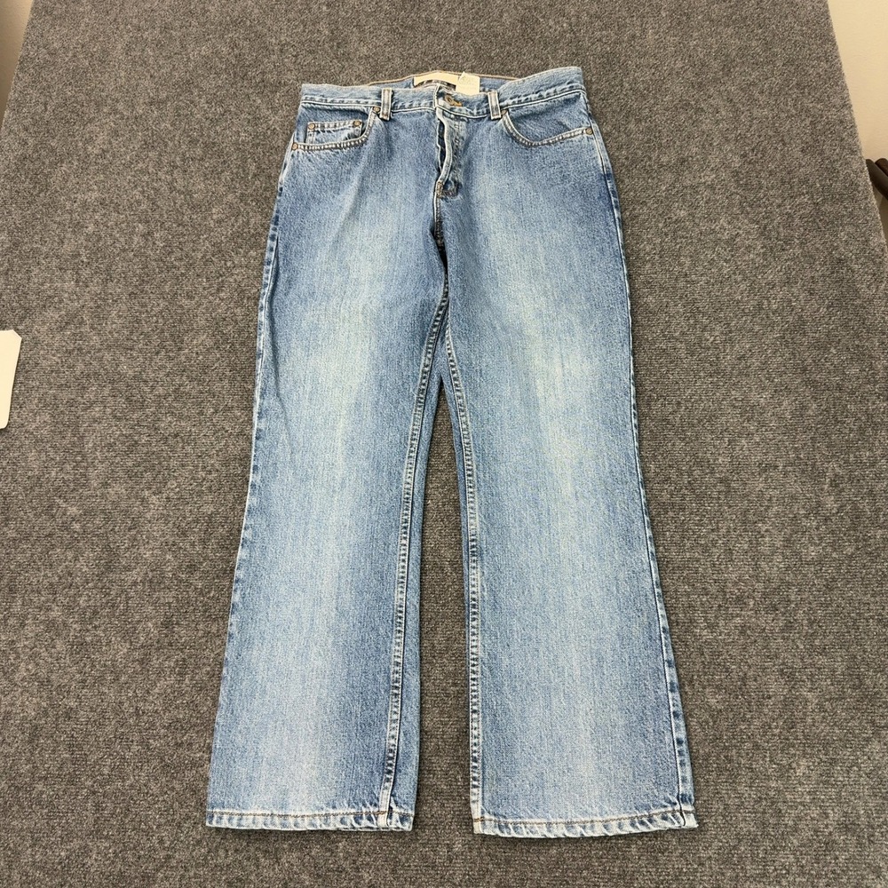 Vintage Gap Jeans Womens 12 Blue Cotton Bootcut Ankle Button Fly 90s Style